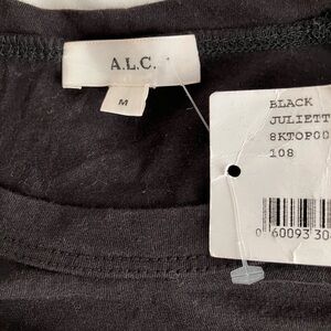 INTERMIX Black Crop Top